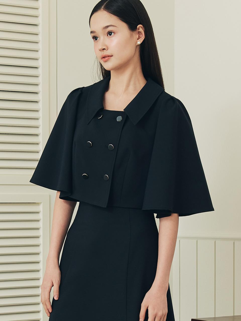 ZEROSTREET Mermaid Cape Jacket_Navy
