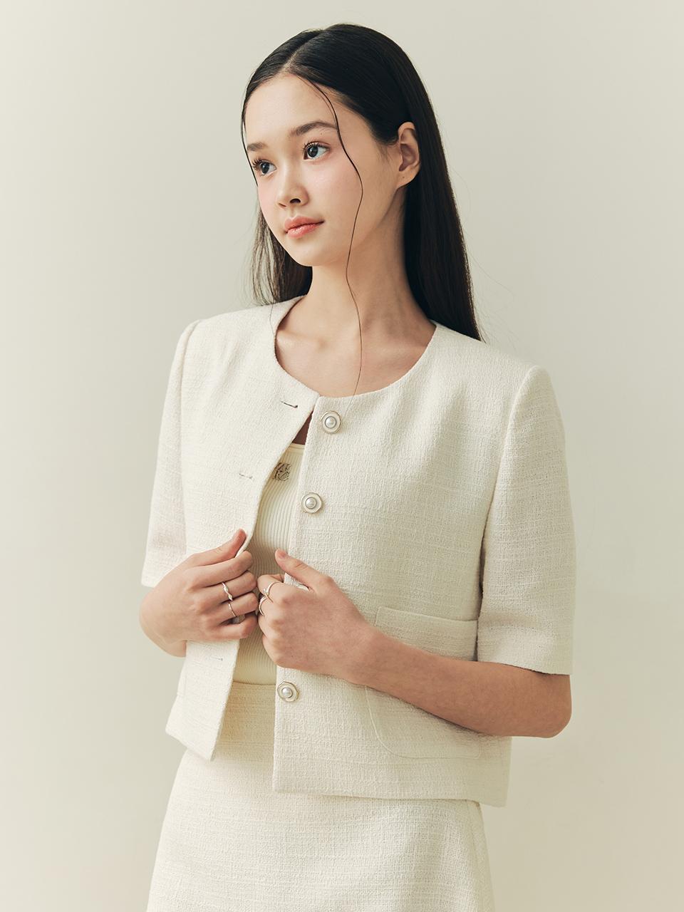 ZEROSTREET Soft Tincel Tweed Jacket