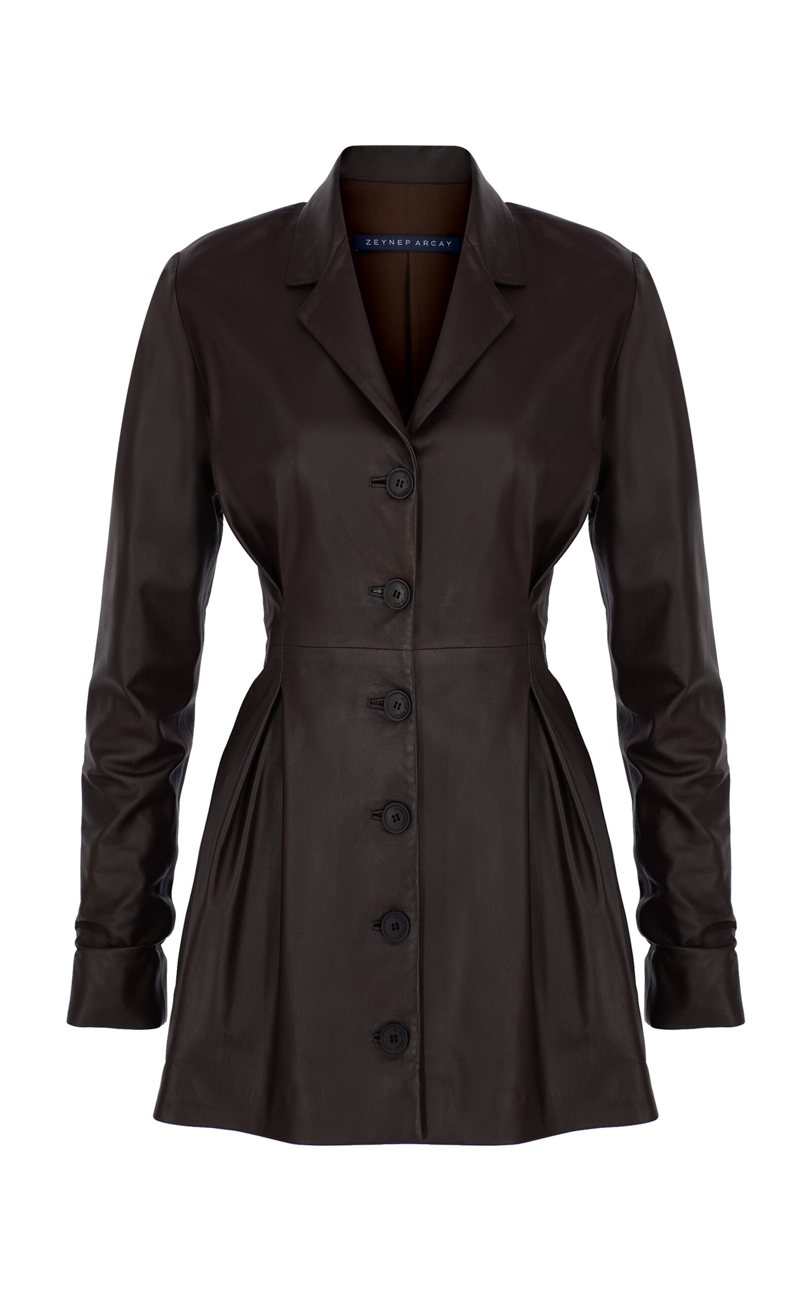 Zeynep Arçay Zeynep Arçay Ajda Leather Dress Brown