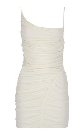 Zeynep Arçay Zeynep Arçay Asymmetric Neck Mini Jersey Dress