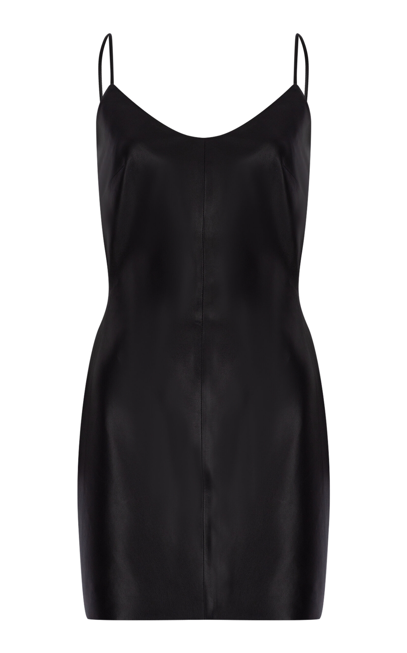 Zeynep Arçay Zeynep Arçay Backless Leather Mini Party Dress