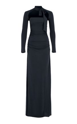 Zeynep Arçay Zeynep Arçay BowNeck Maxi Jersey Dress