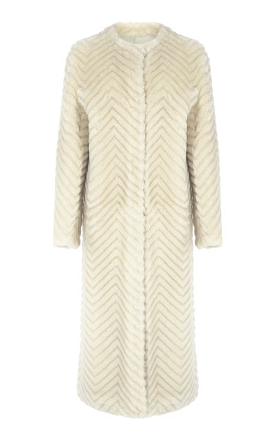 Zeynep Arçay Zeynep Arçay Shearling Coat OffWhite