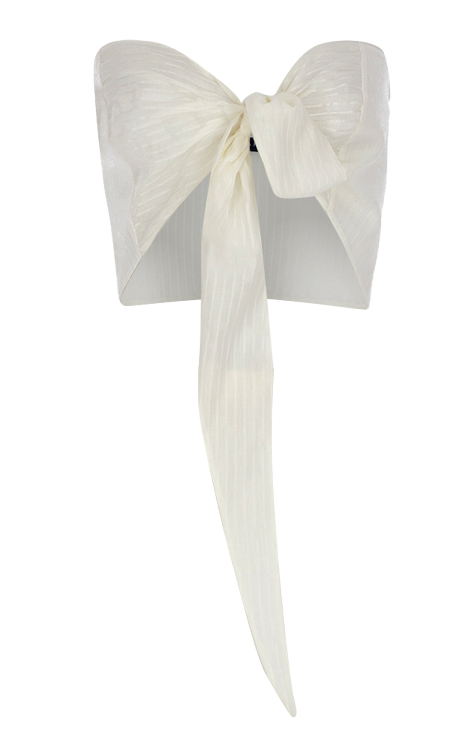 Zeynep Arçay Zeynep Arçay Silk Cotton Bow Bustier