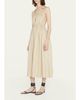 ZEYNEP ARCAY Helen Plunging Halter Cotton Midi Dress - 2