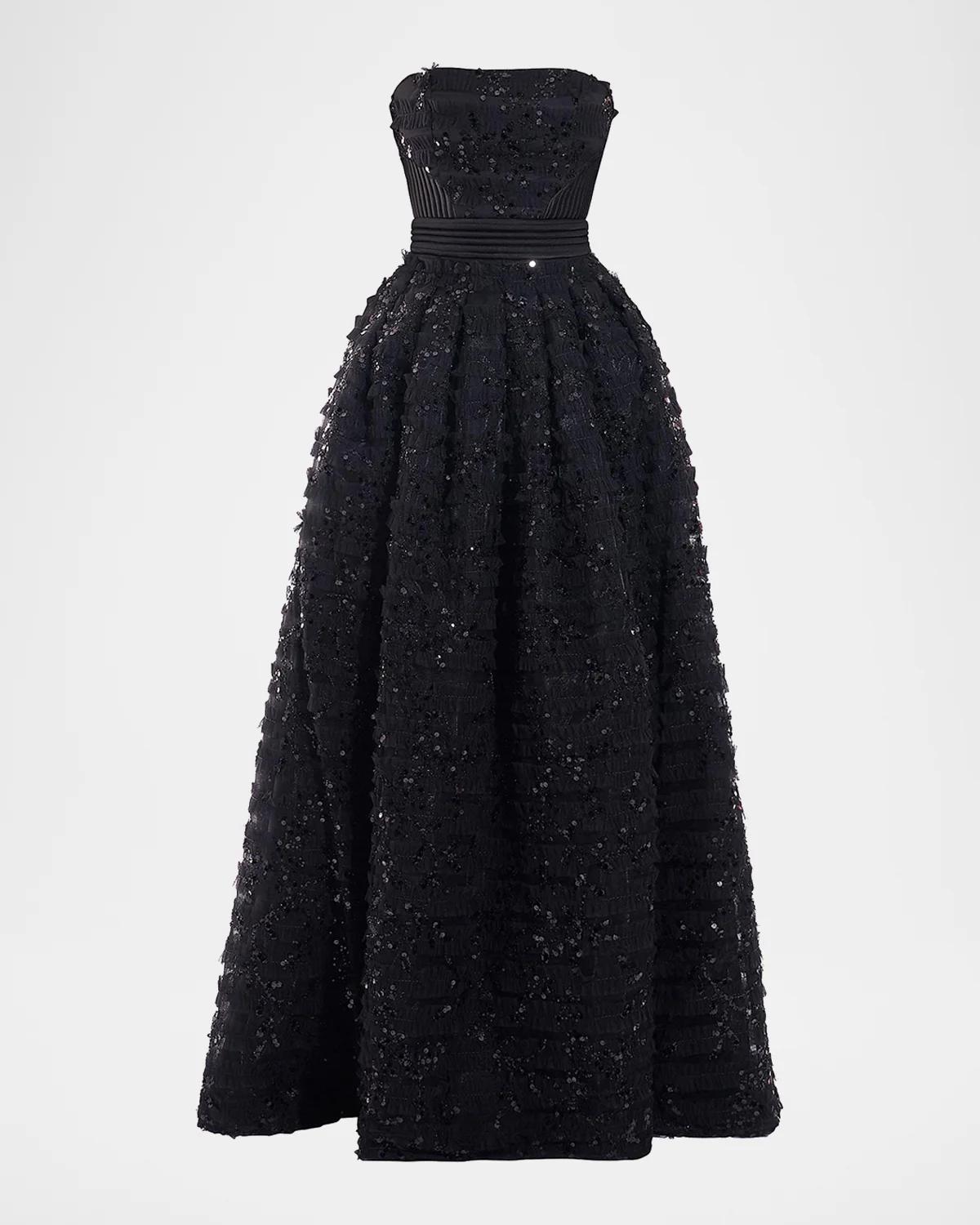 ZHIVAGO Doll Sequined A-Line Gown