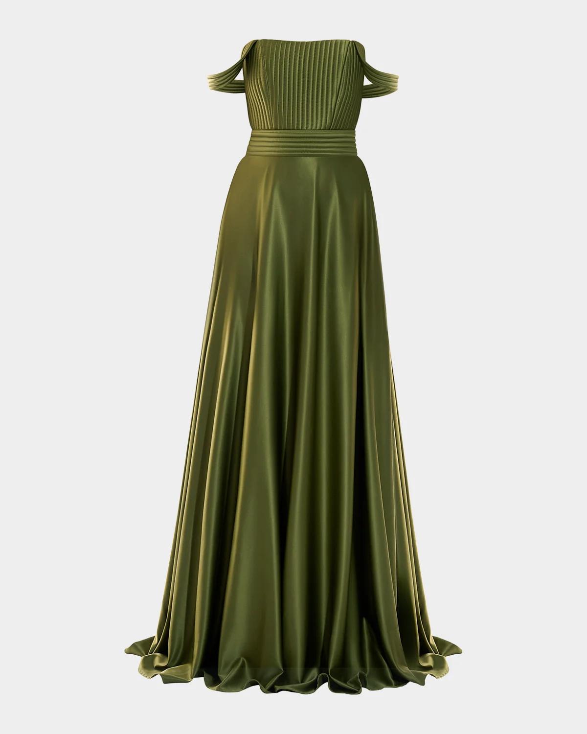 ZHIVAGO In the Night Off-Shoulder Gown