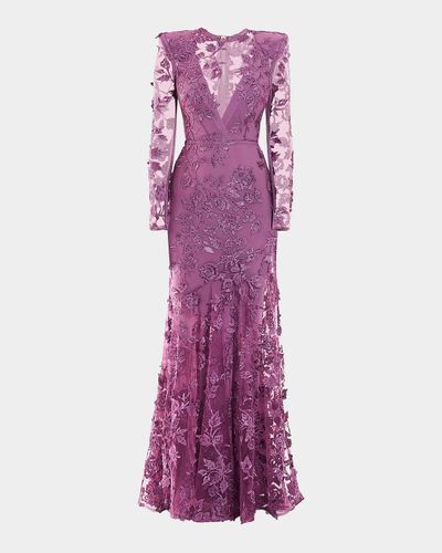 ZHIVAGO Poetry Remains Embroidered Mermaid Gown
