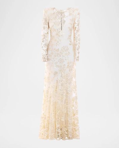 ZHIVAGO Poetry Remains Sequin-Embellished Mermaid Gown