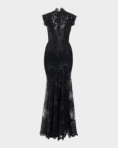 ZHIVAGO Stolen Dreams Sheer Lace Mermaid Gown