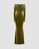ZHIVAGO Women's Betsy Mixed-Media Gown - 6