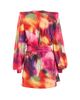 Zhivago Women's Cala Conta Tie-Dye Satin Tie-Waist Minidress - 5