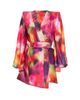 Zhivago Women's Cala Conta Tie-Dye Satin Tie-Waist Minidress - 6