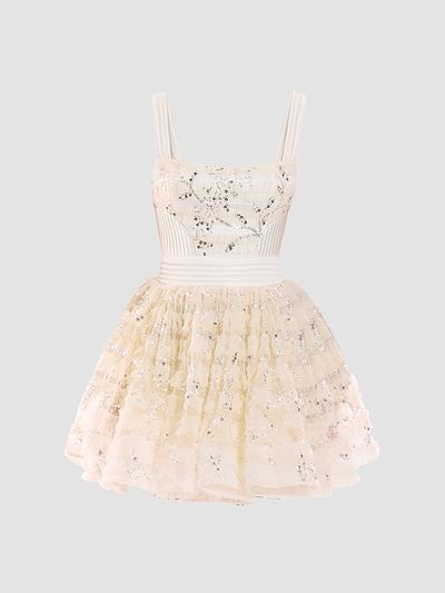 ZHIVAGO Women's Doll Sequin-Embellished A-Line Mini Dress