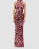 ZHIVAGO Women's No More Songs Sequined Halter Column Gown - 2