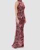 ZHIVAGO Women's No More Songs Sequined Halter Column Gown - 4