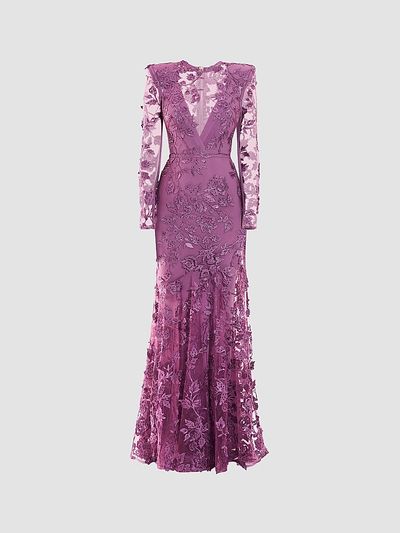 ZHIVAGO Women's Poetry Remains Embroidered Mermaid Gown