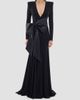 ZHIVAGO Women's Portrait Of A Siren Bow Jersey Gown - 2