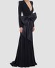 ZHIVAGO Women's Portrait Of A Siren Bow Jersey Gown - 4