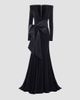 ZHIVAGO Women's Portrait Of A Siren Bow Jersey Gown - 6