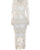 Zhivago Women's Violets and Music Satin Column Gown - 1