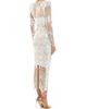 Zhivago Women's Violets and Music Satin Column Gown - 4