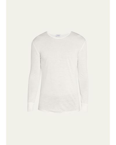 Zimmerli Men's Wool-Silk Crewneck T-Shirt