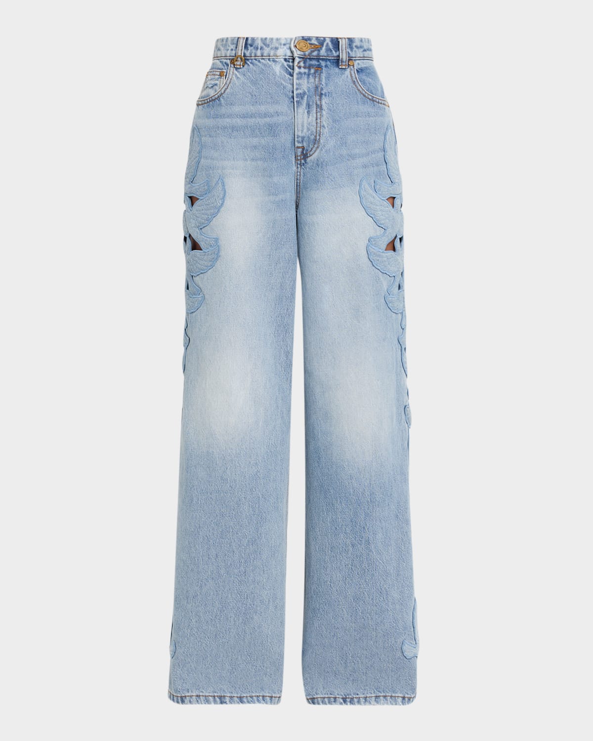 Zimmermann Alchemy Appliqué Relaxed Flare Jeans