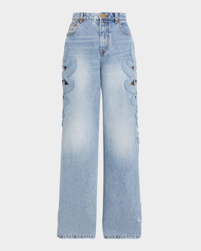Zimmermann Alchemy Appliqué Relaxed Flare Jeans