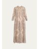 Zimmermann Ascent Medallion Stripe Silk Gown - 1