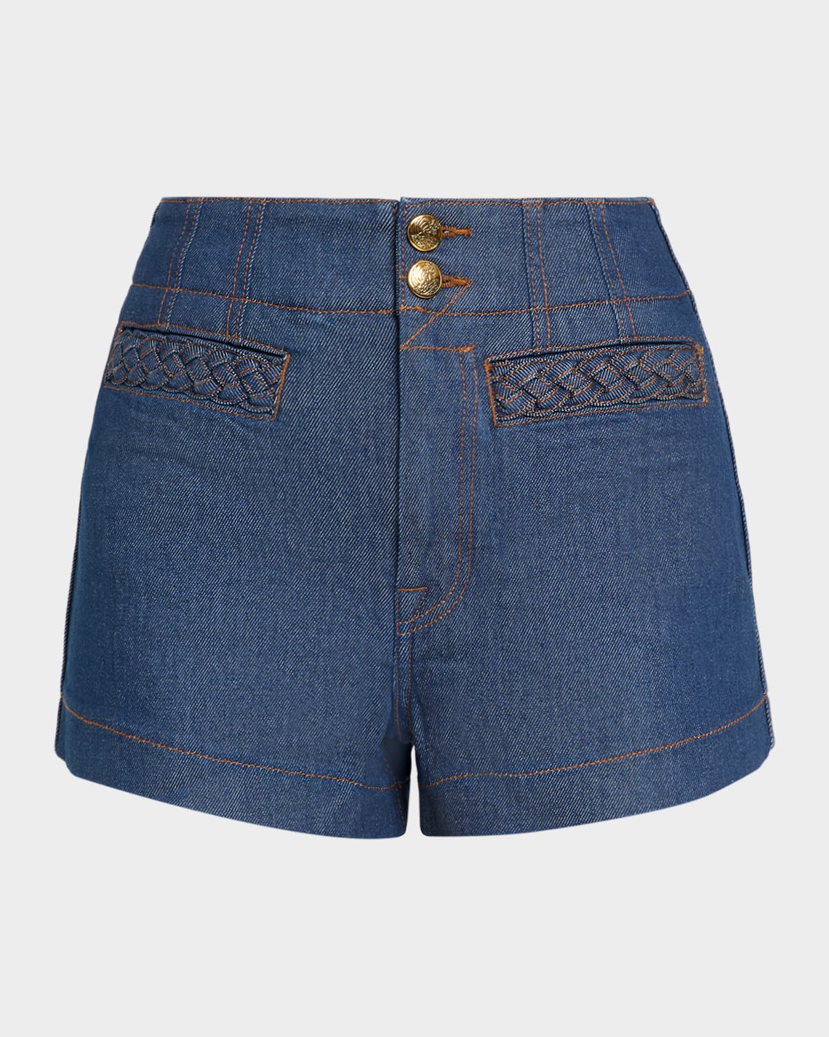 Zimmermann Aster Denim Shorts