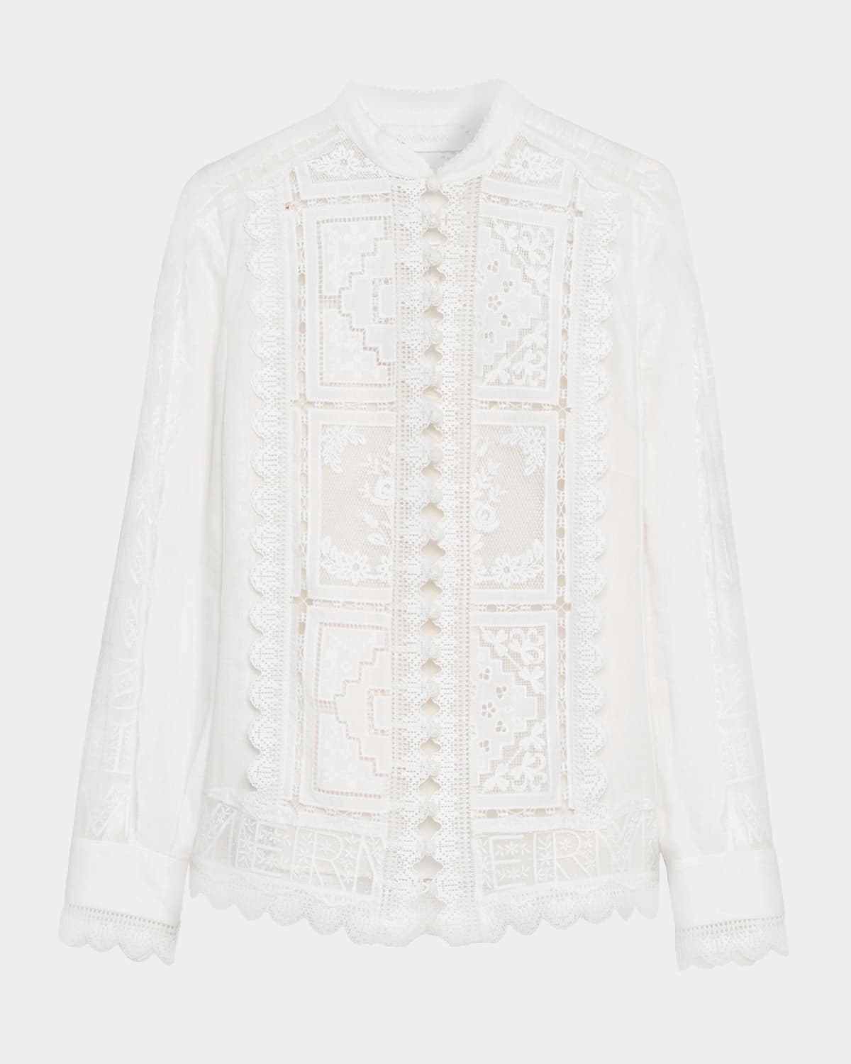 Zimmermann Aster Embroidered Blouse