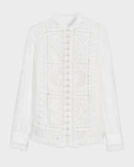 Zimmermann Aster Embroidered Blouse