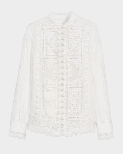 Zimmermann Aster Embroidered Blouse
