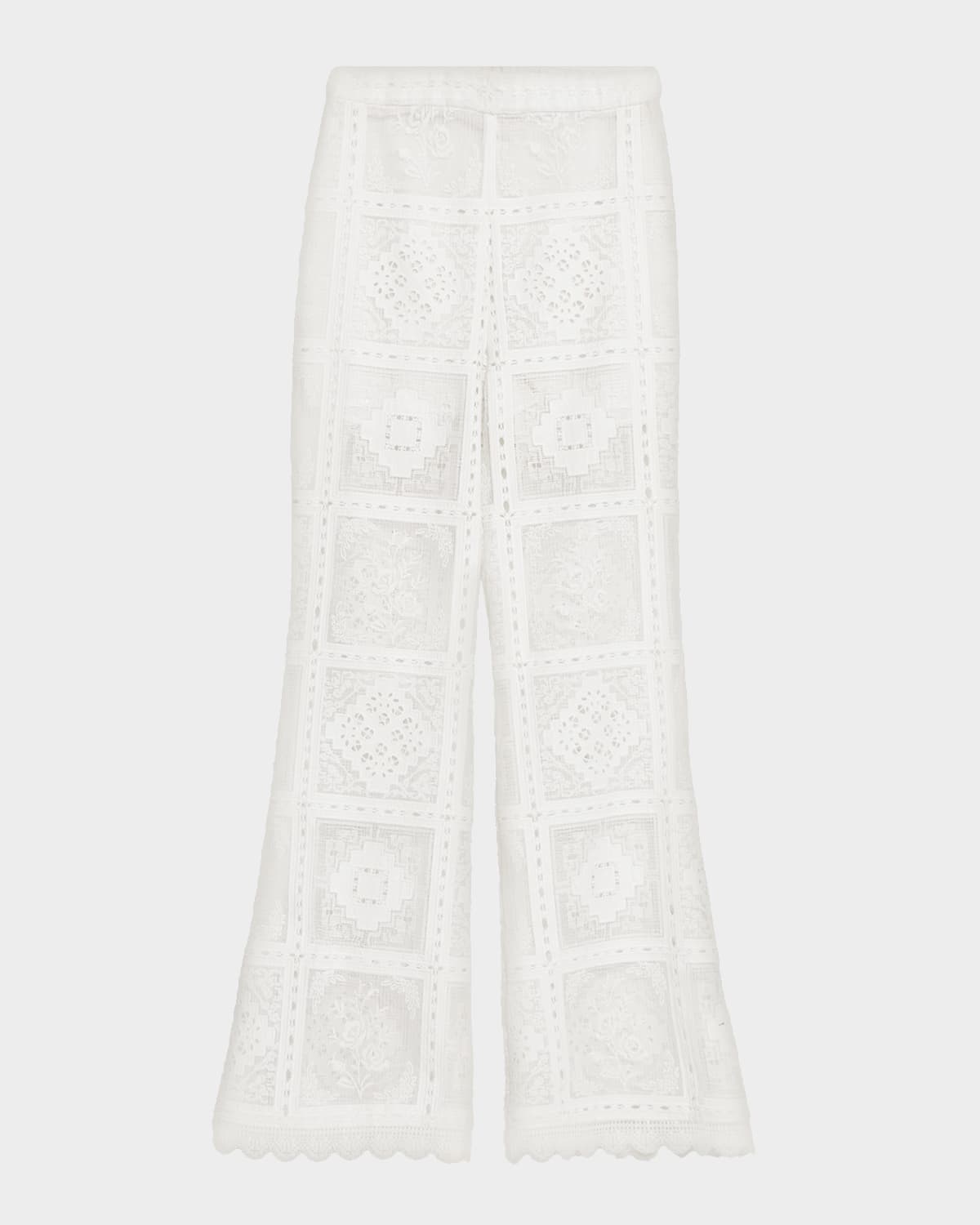 Zimmermann Aster Embroidered Pants