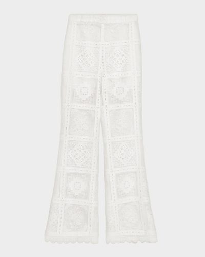 Zimmermann Aster Embroidered Pants