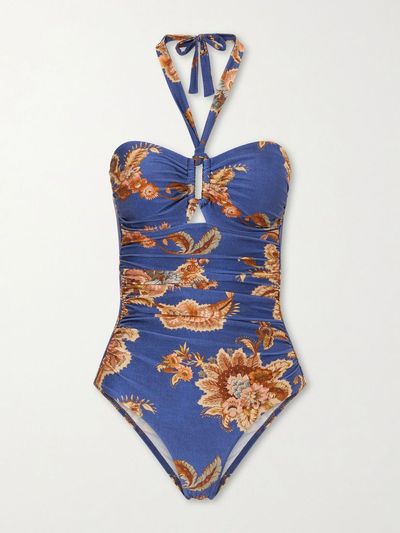 ZIMMERMANN Aster floral-print swimsuit