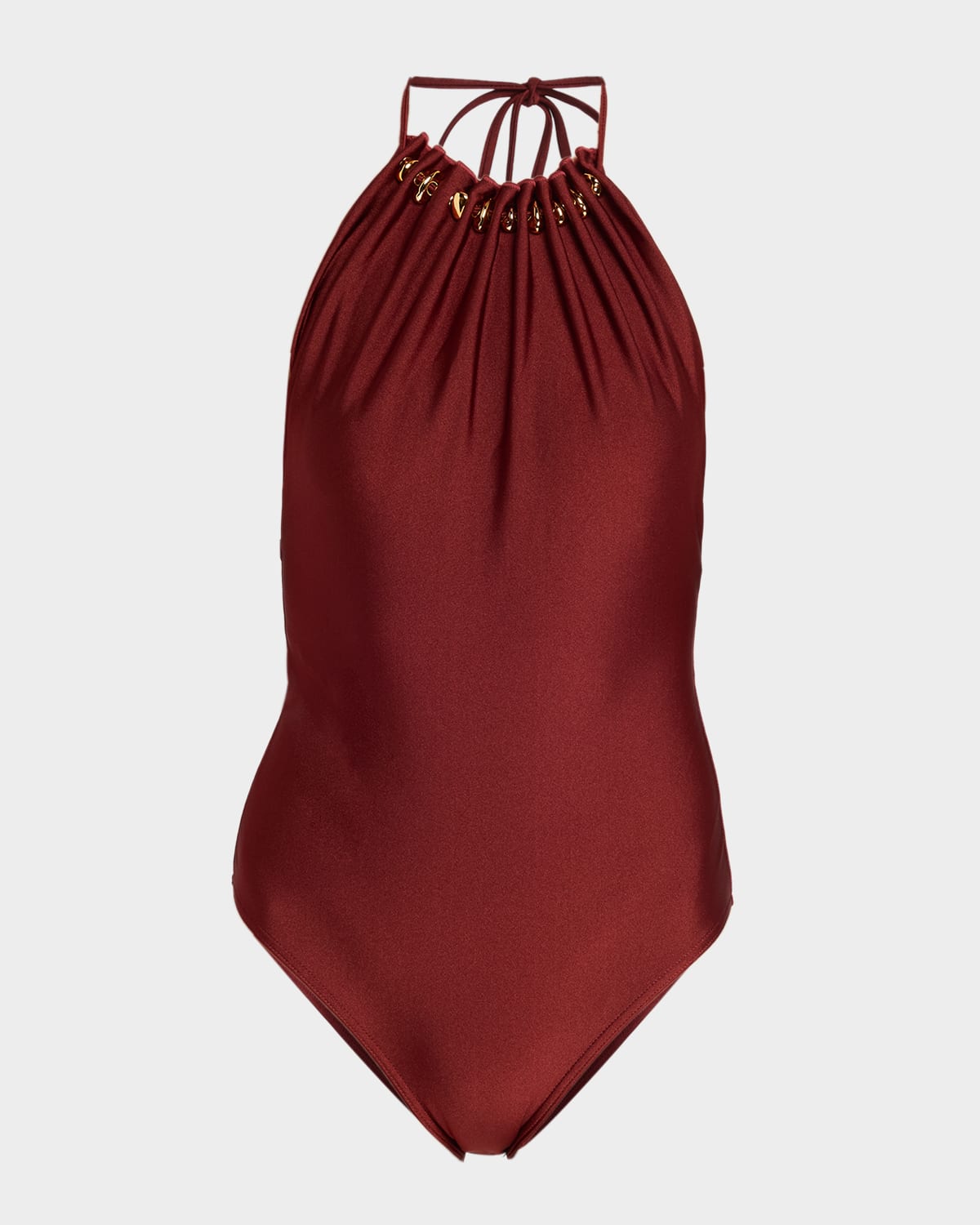 Zimmermann Aster Gathered One-Piece Swimsuit