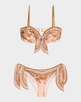 Zimmermann Aster Paisley Scarf Tie Two-Piece Swimsuit