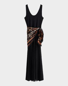 Zimmermann Aster Silk Scarf Maxi Dress