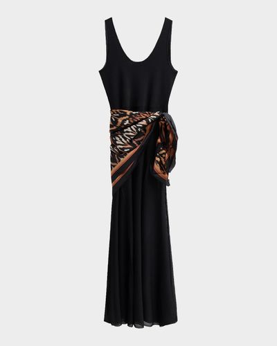 Zimmermann Aster Silk Scarf Maxi Dress