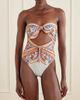 ZIMMERMANN Aster strapless knot-detailed cut-out printed swimsuit - 2