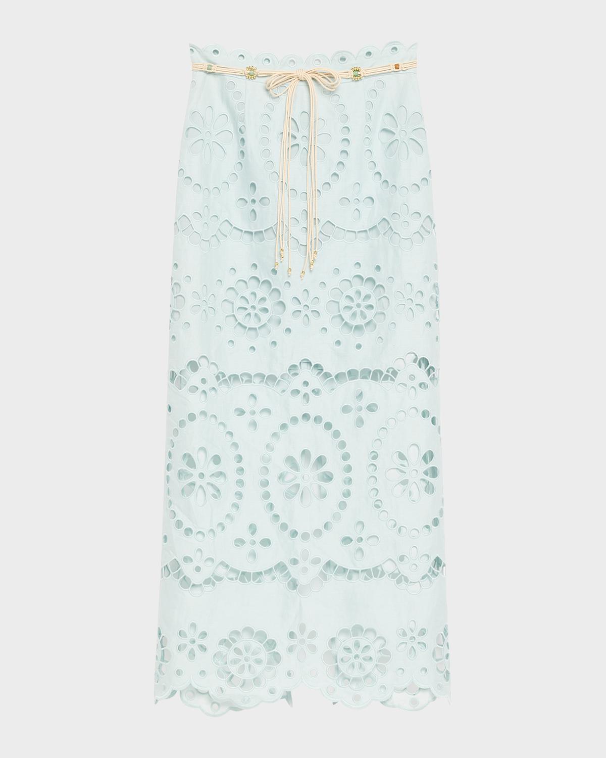 Zimmermann Awaken Embroidered Skirt