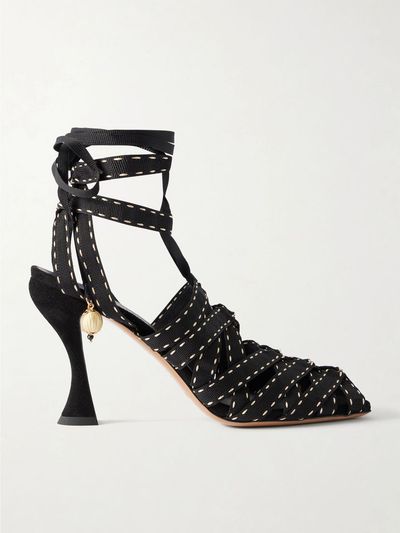 ZIMMERMANN Corsage 85 embellished webbing sandals