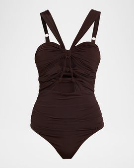 Zimmermann Daylight Knot One-Piece Swimsuit