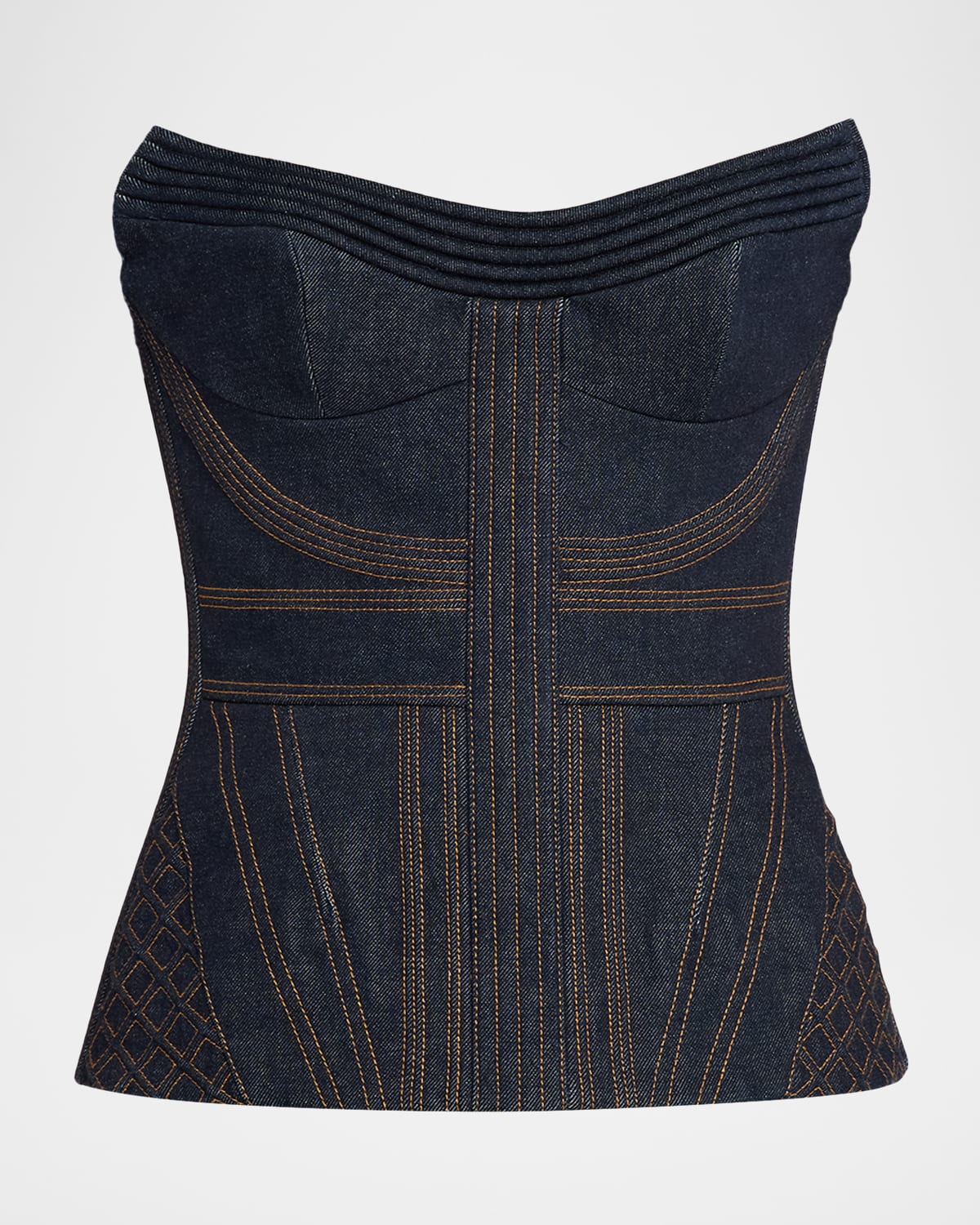 Zimmermann Denim Corset Top