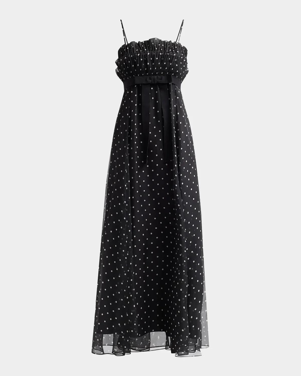 Zimmermann Frill Pleated Maxi Dress