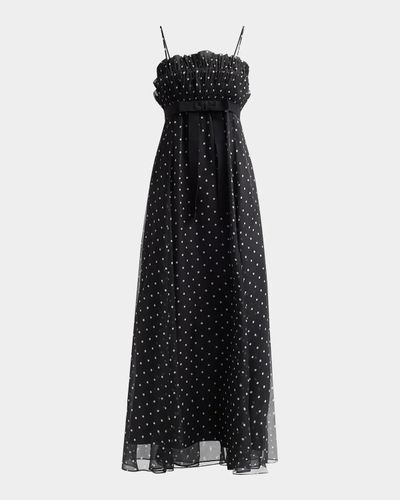 Zimmermann Frill Pleated Maxi Dress