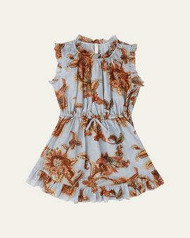 knee length dresses for ladies NATURA FLORAL MINI DRESS  TDWexclusives