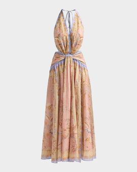 Zimmermann Indra Floral A-Line Maxi Dress